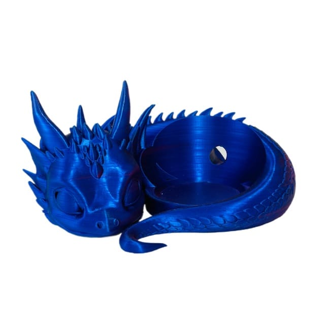 Blau-Lila-Pink Baby-Drache – 3D-Druck Halter für Echo Dot