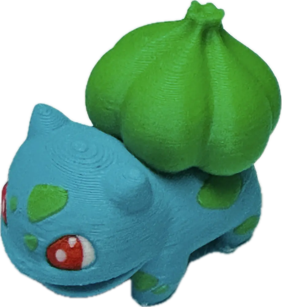 Bisasam #001 – 3D-gedruckte Fan-Art Pokémon-Figur aus PLA (ca. 3 cm)