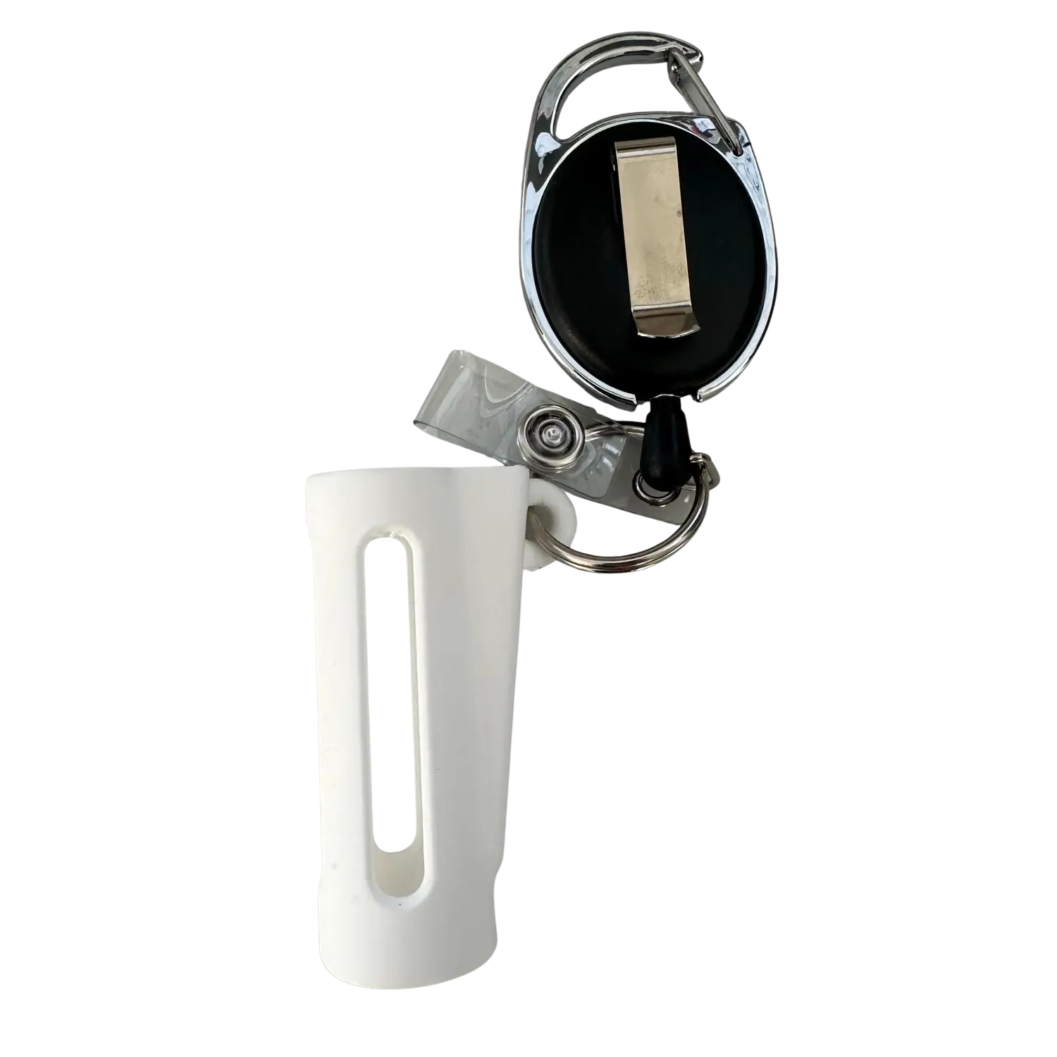 Clipper-Halterung in Weiß – Stylischer Schutz für die Hose